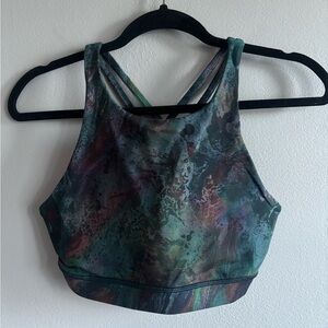 Lululemon Energy Bra *High Neck in the Cosmic Shift Multi color